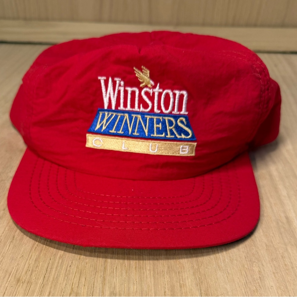 Winston Winners Club Snapback Hat Nylon Embroidered Nascar Racing